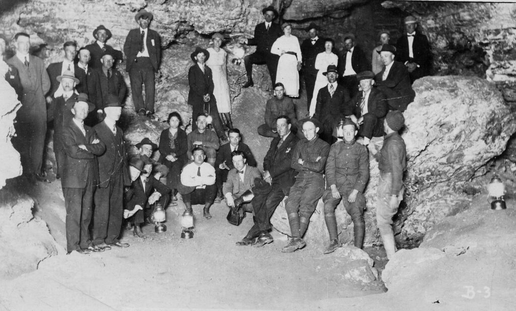 Rocky Mountain Region Constitution wind cave tour group 1902